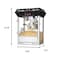 Superior Popcorn Co Countertop Popcorn Machine Antique Style Popper, 8-ounce Kettle, Drawer, Tray, Scoop (Black) 886085JVP - alternate 2